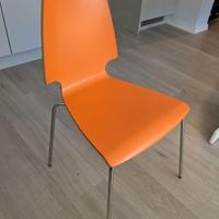 image of 4 stk IKEA VILMAR spisestoler i oransje